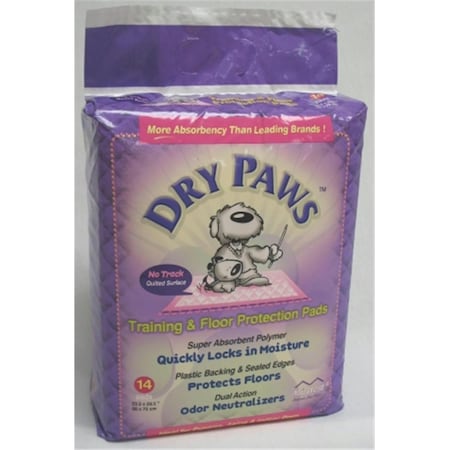 Midwest Container & Industrial Supply Dry Paws Training Pads large - PPL14, 14PK 568520